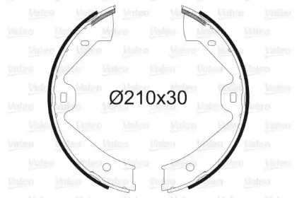 Комплект тормозных колодок, стояночная тормозная система VALEO купить