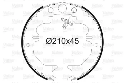 Комплект тормозных колодок, стояночная тормозная система VALEO купить