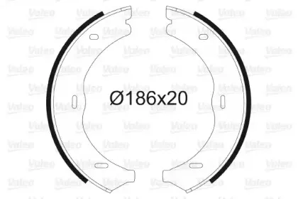 Комплект тормозных колодок, стояночная тормозная система VALEO купить