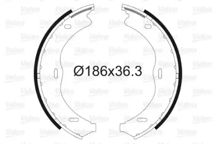 Комплект тормозных колодок, стояночная тормозная система VALEO купить
