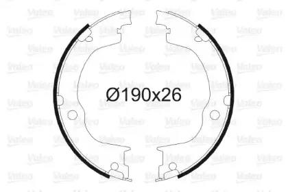 Комплект тормозных колодок, стояночная тормозная система VALEO купить