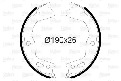 Комплект тормозных колодок, стояночная тормозная система VALEO купить