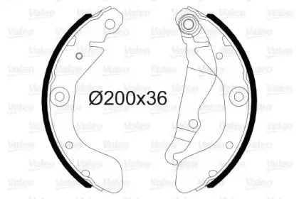 Комплект тормозных колодок VALEO купить