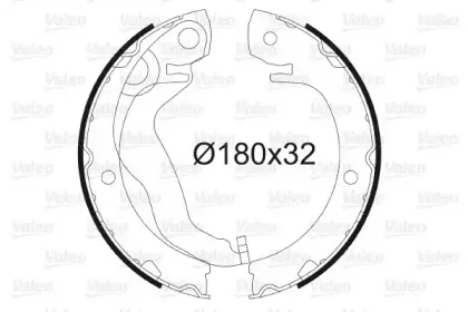 Комплект тормозных колодок, стояночная тормозная система VALEO купить