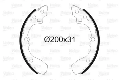 Комплект тормозных колодок VALEO купить