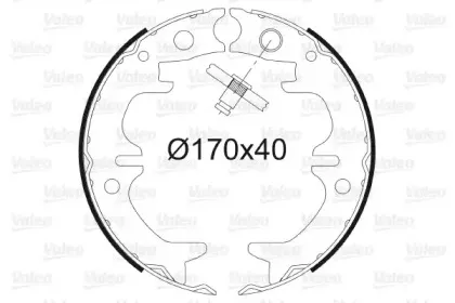 Комплект тормозных колодок, стояночная тормозная система VALEO купить