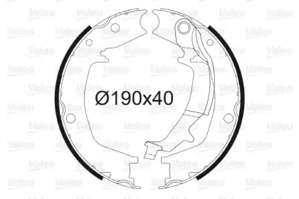 Комплект тормозных колодок, стояночная тормозная система VALEO купить