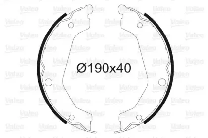 Комплект тормозных колодок, стояночная тормозная система VALEO купить