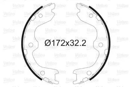 Комплект тормозных колодок, стояночная тормозная система VALEO купить