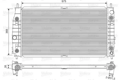 Радиатор, охлаждение двигателя VALEO купить