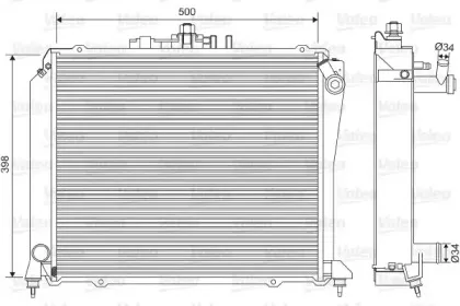 Радиатор, охлаждение двигателя VALEO купить