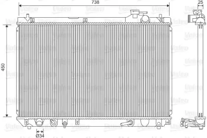 Радиатор, охлаждение двигателя VALEO купить