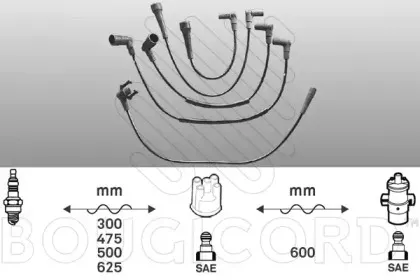 Комплект проводов зажигания BOUGICORD купить