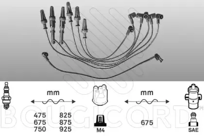 Комплект проводов зажигания BOUGICORD купить