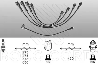 Комплект проводов зажигания BOUGICORD купить