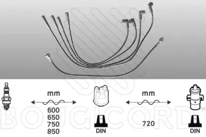Комплект проводов зажигания BOUGICORD купить