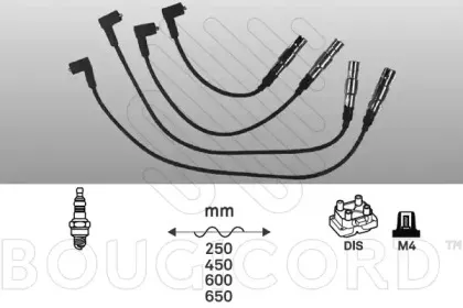 Комплект проводов зажигания BOUGICORD купить