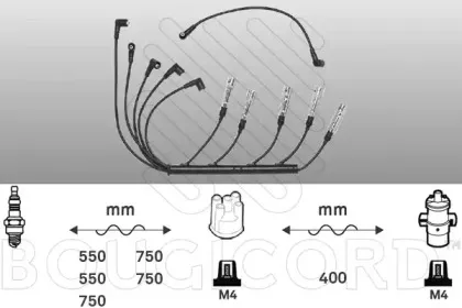 Комплект проводов зажигания BOUGICORD купить
