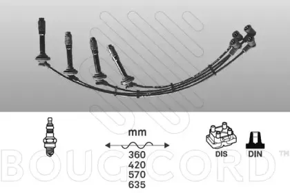 Комплект проводов зажигания BOUGICORD купить