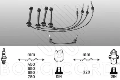 Комплект проводов зажигания BOUGICORD купить