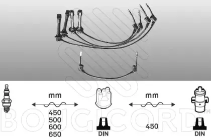 Комплект проводов зажигания BOUGICORD купить