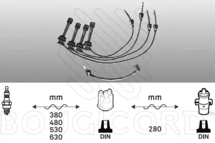 Комплект проводов зажигания BOUGICORD купить