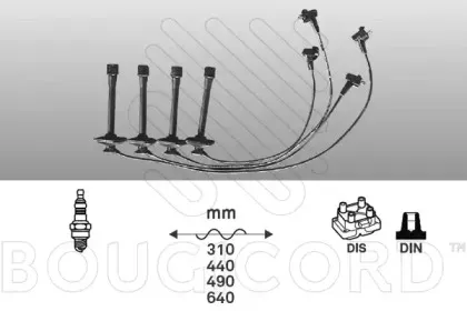 Комплект проводов зажигания BOUGICORD купить