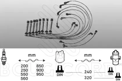 Комплект проводов зажигания BOUGICORD купить