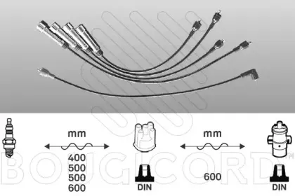 Комплект проводов зажигания BOUGICORD купить