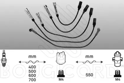 Комплект проводов зажигания BOUGICORD купить
