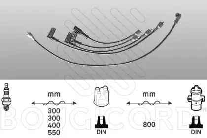 Комплект проводов зажигания BOUGICORD купить