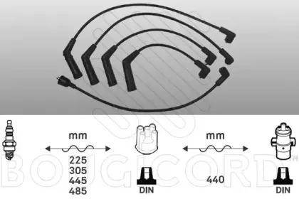 Комплект проводов зажигания BOUGICORD купить