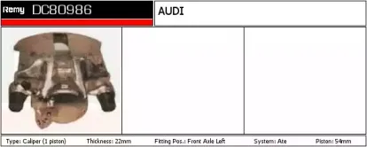 Тормозной суппорт REMY купить