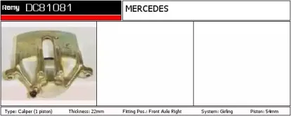 Тормозной суппорт REMY купить