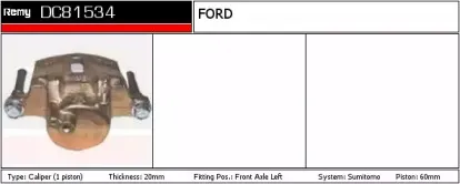 Тормозной суппорт REMY купить