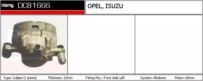 Тормозной суппорт REMY купить