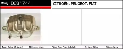 Тормозной суппорт REMY купить