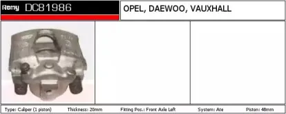 Тормозной суппорт REMY купить