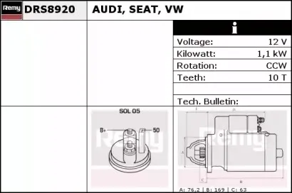 Стартер REMY купить