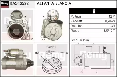 Стартер REMY купить
