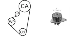 Водяной насос + комплект зубчатого ремня AIRTEX купить