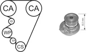 Водяной насос + комплект зубчатого ремня AIRTEX купить