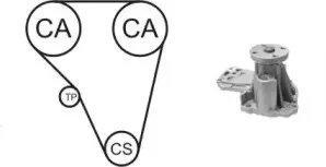 Водяний насос + комплект зубчастого ременя AIRTEX WPK-184801 AIRTEX купить