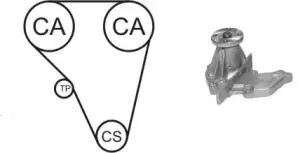 WPK-410401 Насос охолоджуючої рідини + комплект зубчатого ременя AIRTEX купить
