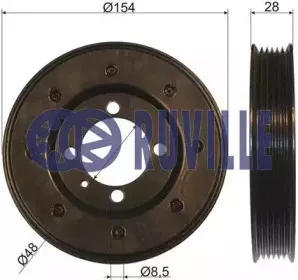 Ременный шкив, коленчатый вал RUVILLE купить