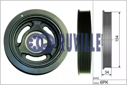 Ременный шкив, коленчатый вал RUVILLE купить