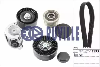 Поликлиновой ременный комплект RUVILLE купить