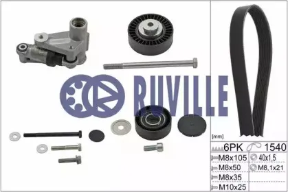 Поликлиновой ременный комплект RUVILLE купить