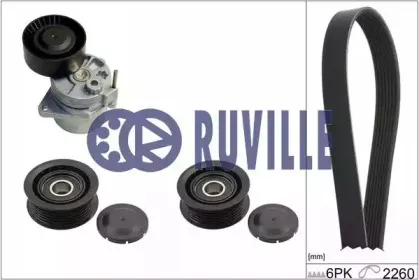 Поликлиновой ременный комплект RUVILLE купить