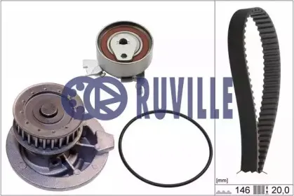 Водяной насос + комплект зубчатого ремня RUVILLE купить